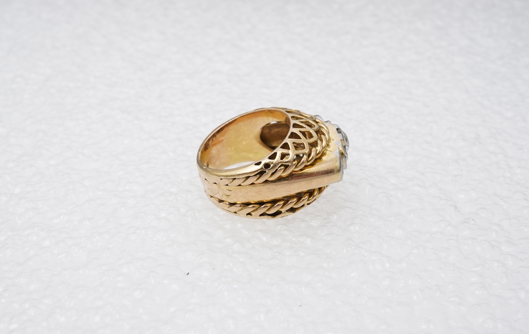 A diamond dress ring, mid 20th century